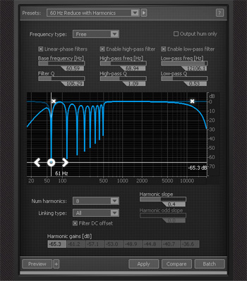 Izotope hum removal