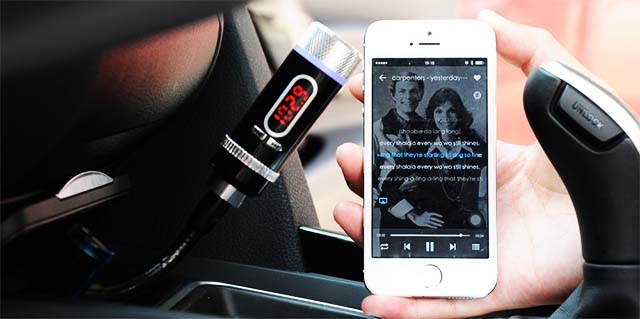 Bluetooth приемник и FM передатчик с питанием от прикуривателя