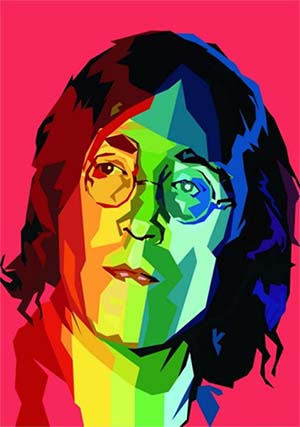 Джон Леннон - широкоформатная печать